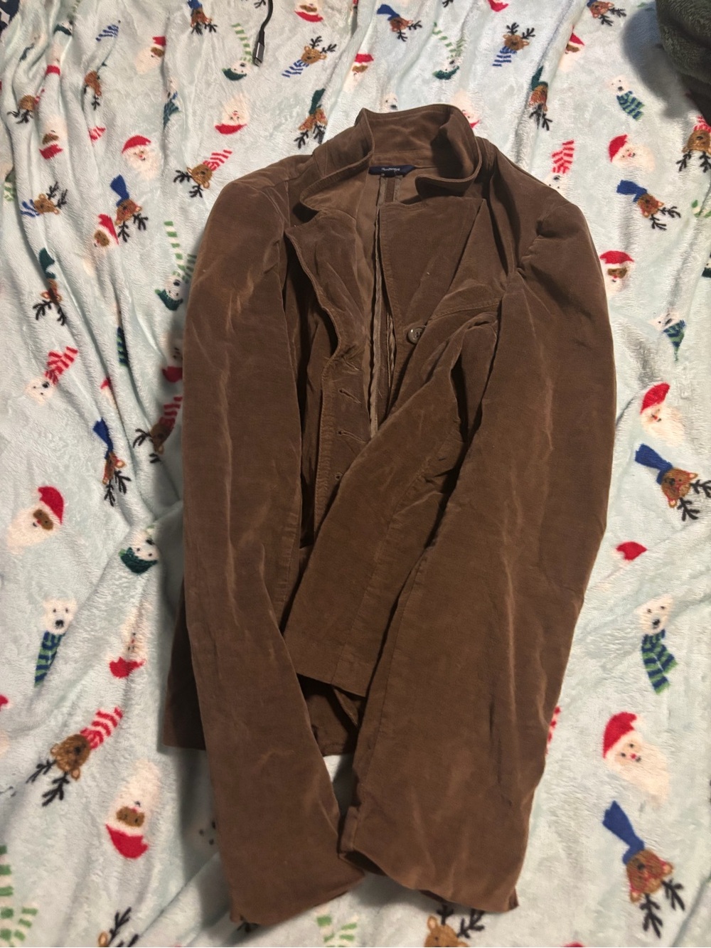 Reitmans Brown Velvet Blazer Jacket